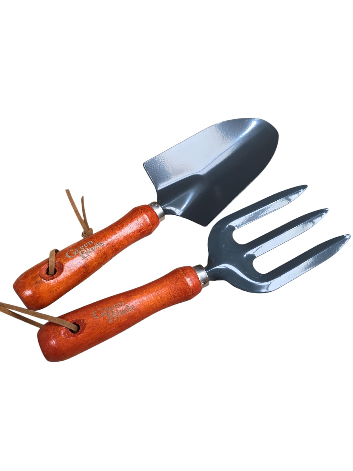 fiXte Hand Fork and Hand Trowel Garden Set Twin Pack Wooden Handles Carbon Steel Ideal Gardening Gift Set