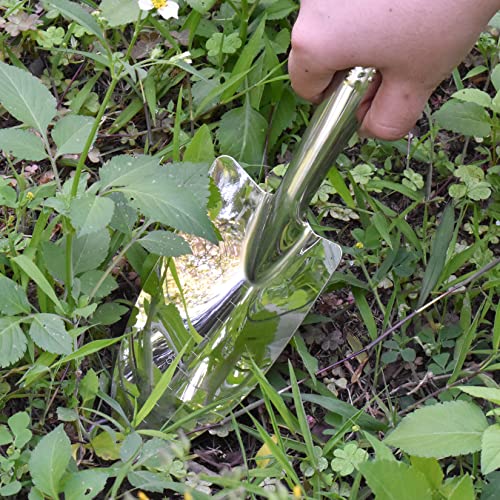 Garden Trowels Hand Tool, Stainless Steel Garden Shovel, Bend-Proof Garden Trowel, Small Spade Shovel Garden Shovels for Planting, Small Shovels for Digging, Gardening Tools for Kids, Women (Style 1)