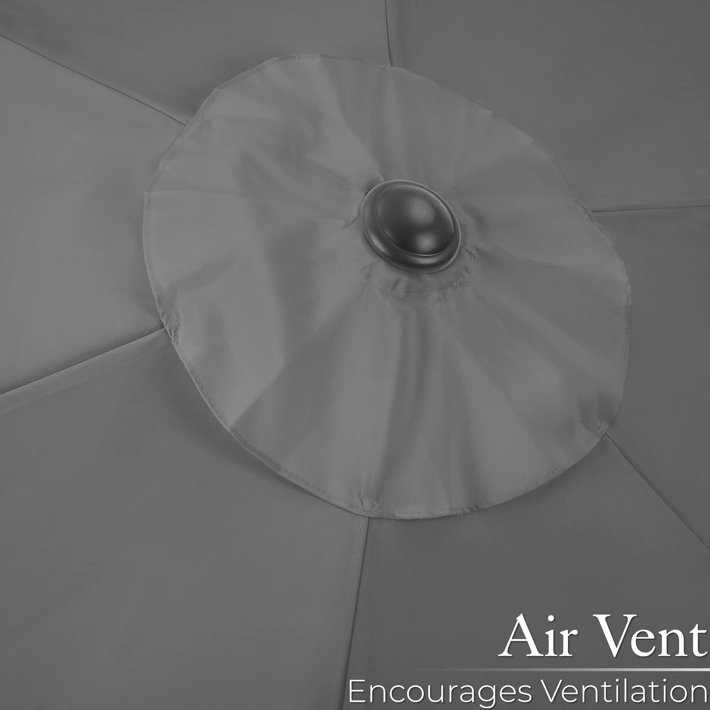 CHRISTOW Garden Parasol Umbrella Polyester Canopy Steel Sunshade With Crank Handle