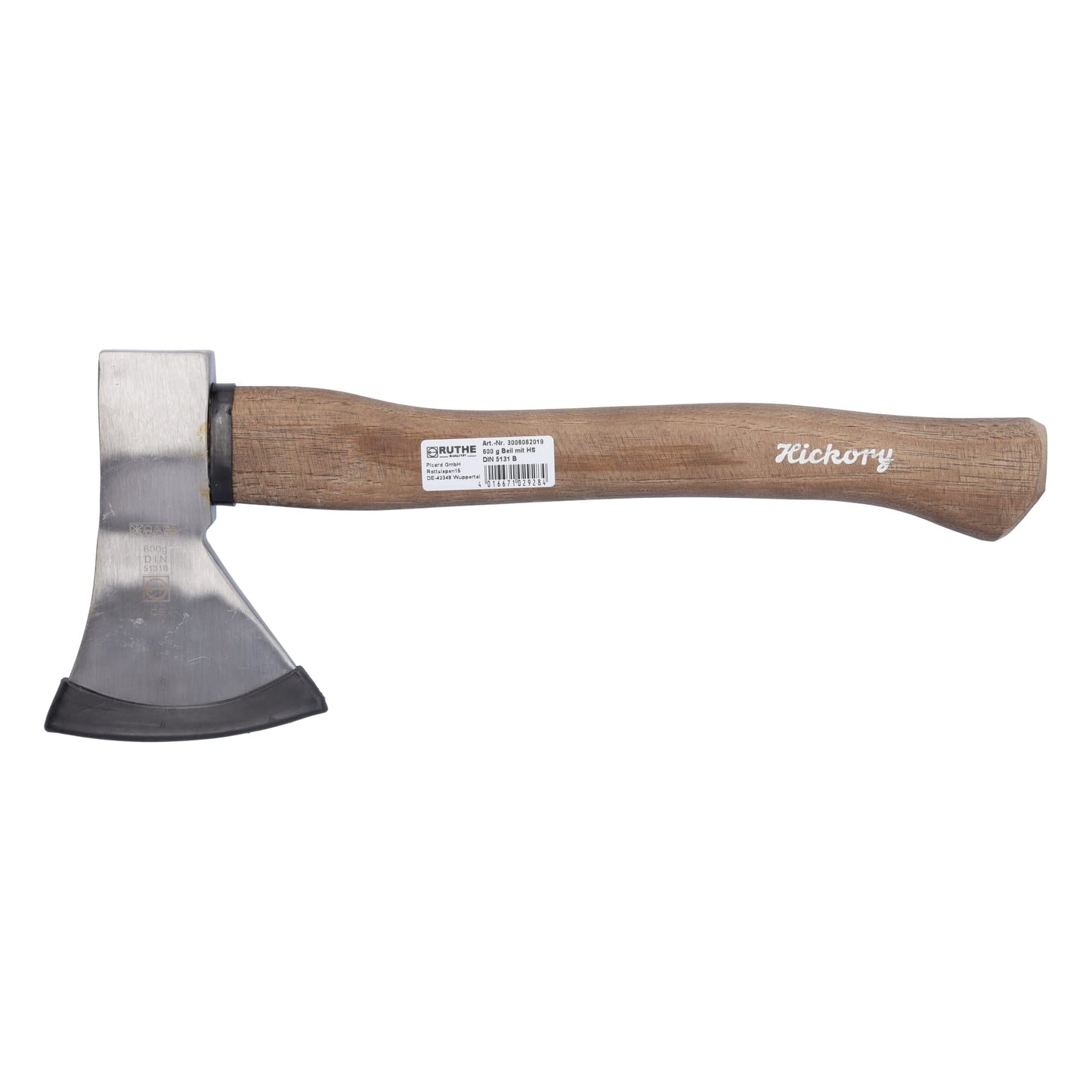 Ruthe VPA/GS Hatchet with Hickory Handle, Silver/Beige, 600 g