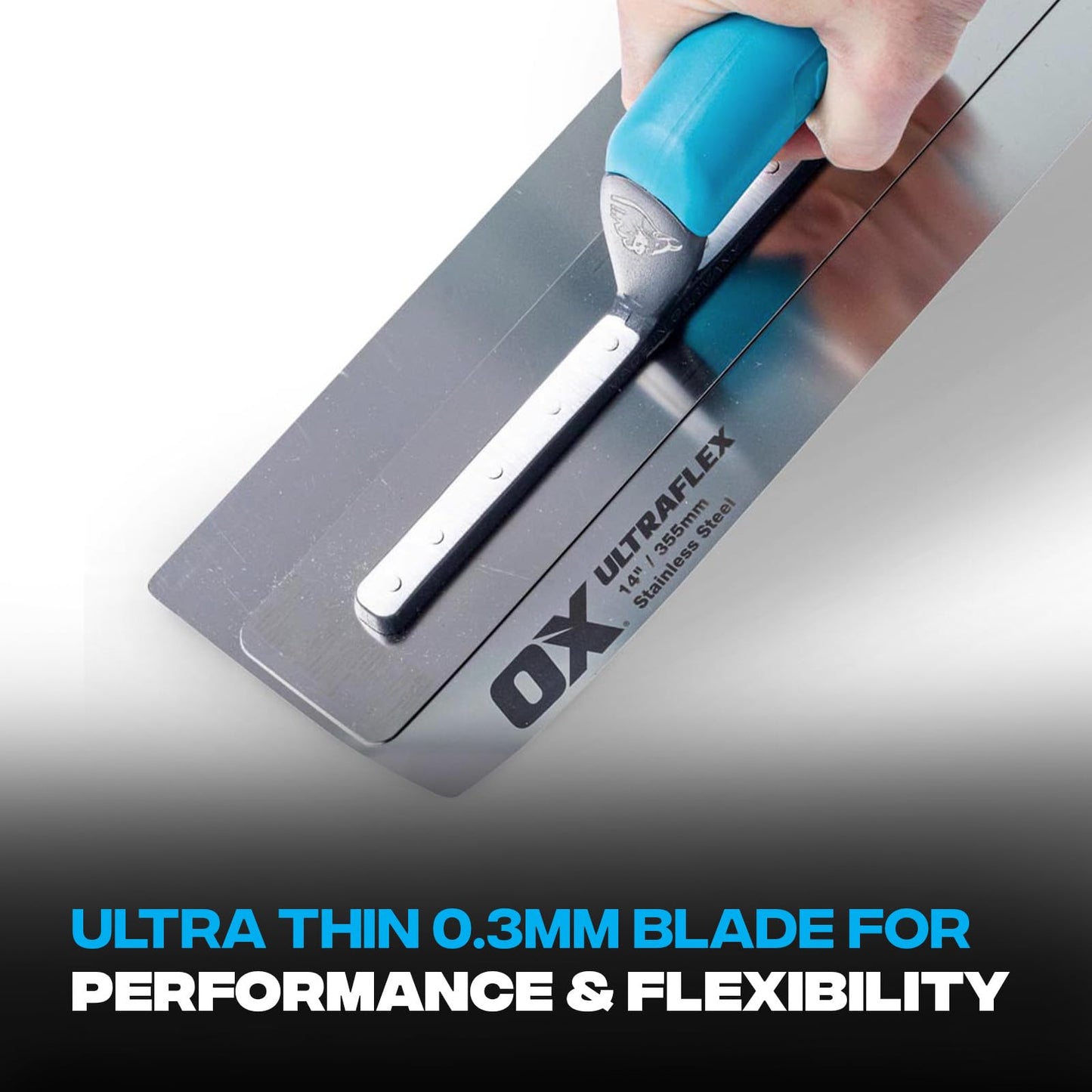 OX Pro UltraFlex Finishing Trowel 14in / 355 x 110 mm