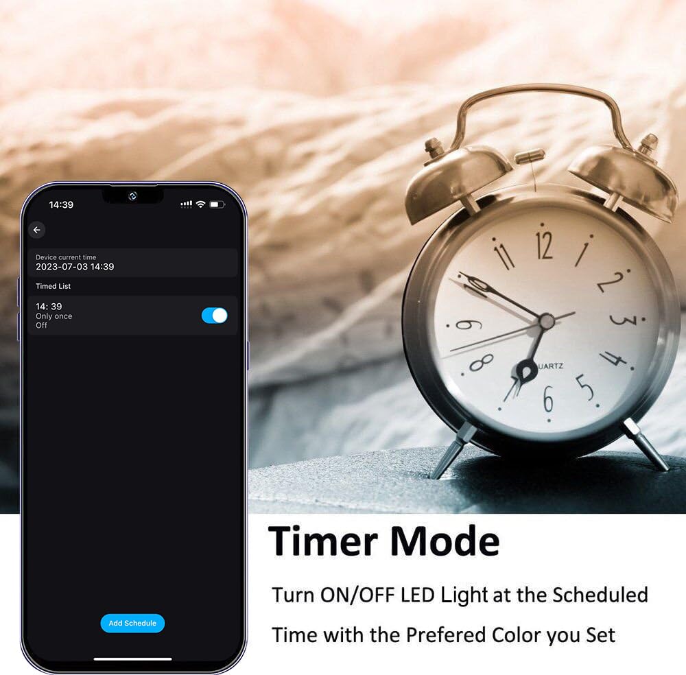 INDARUN RGBW WiFi Led Decking Lights Waterproof IP67 Ø31MM 12V - Led Plinth Light Kits for Terrace/Patio/Path/Wall/Garden/Decoration, 30 Packs