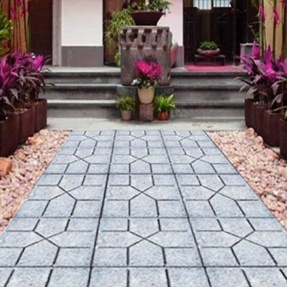 Ejoyous Concrete Moulds Outdoor Garden, DIY Walkway Maker Mold Stepping Stone Paving Pavement Mold Reusable Tool, Concrete Cement Stone Paving Moldfor Garden Driveway Backyard Patios Decor