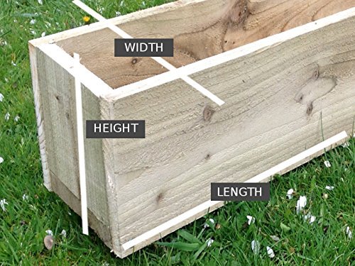Large 100cm Long (39") Wooden Garden/Patio/Window Box Planter: Fully Assembled