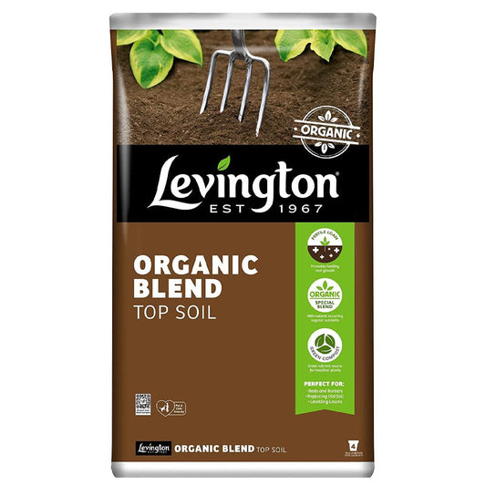 4 BAGS Multibuy OFFER - Levington Organic Blend Top Soil 20L