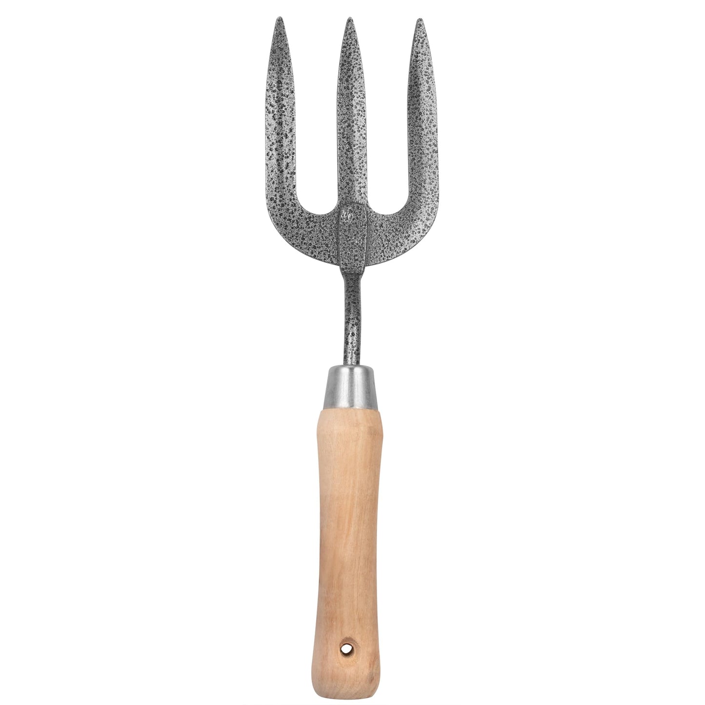 Hardys Garden Hand Fork - Heavy Duty Weed Fork - Carbon Steel Head, Contoured Ash Wood Handle - Lightweight, Durable, Corrosion Resistant Gardening Fork - Epoxy Coated Garden Tool