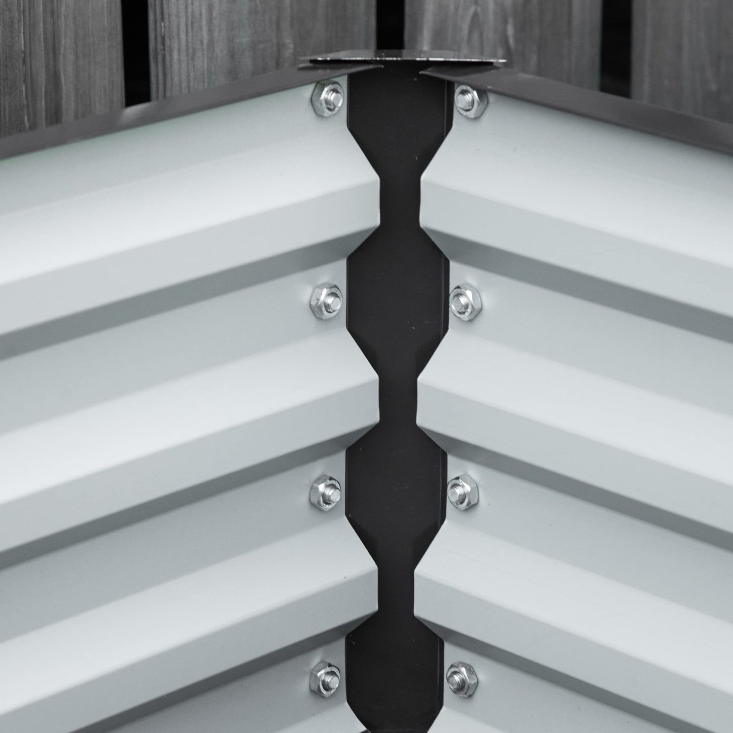 Outsunny 216L Raised Bed for Garden, Galvanised Outdoor Planter Flower Pot for Herbs and Vegetables, Use for Patio, Garden, Balcony, 120 x 60 x 30.5cm, Grey