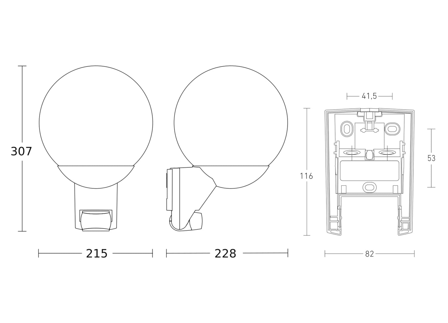 Steinel L 585 S Outdoor Wall Light Black, 180° Motion Sensor, 10 m Reach, Maximum 60 W Light Bulb (Not Included), E27 Fitting