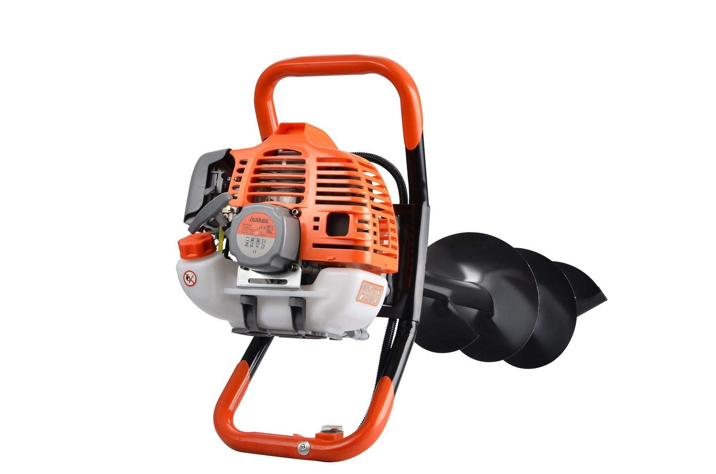 eSkde Heavy Duty 52cc ‎Petrol Earth Auger Fence Post Hole Borer Kit with 3 Drill Attachments (100mm, 150mm, 200mm Dia) and Extension