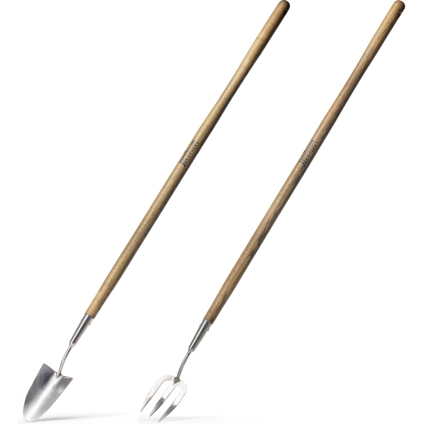 Jamieson Brothers Gardening Stainless Steel Multi Tool Set for all your gardening needs (Long Handled Fork and Trowel)