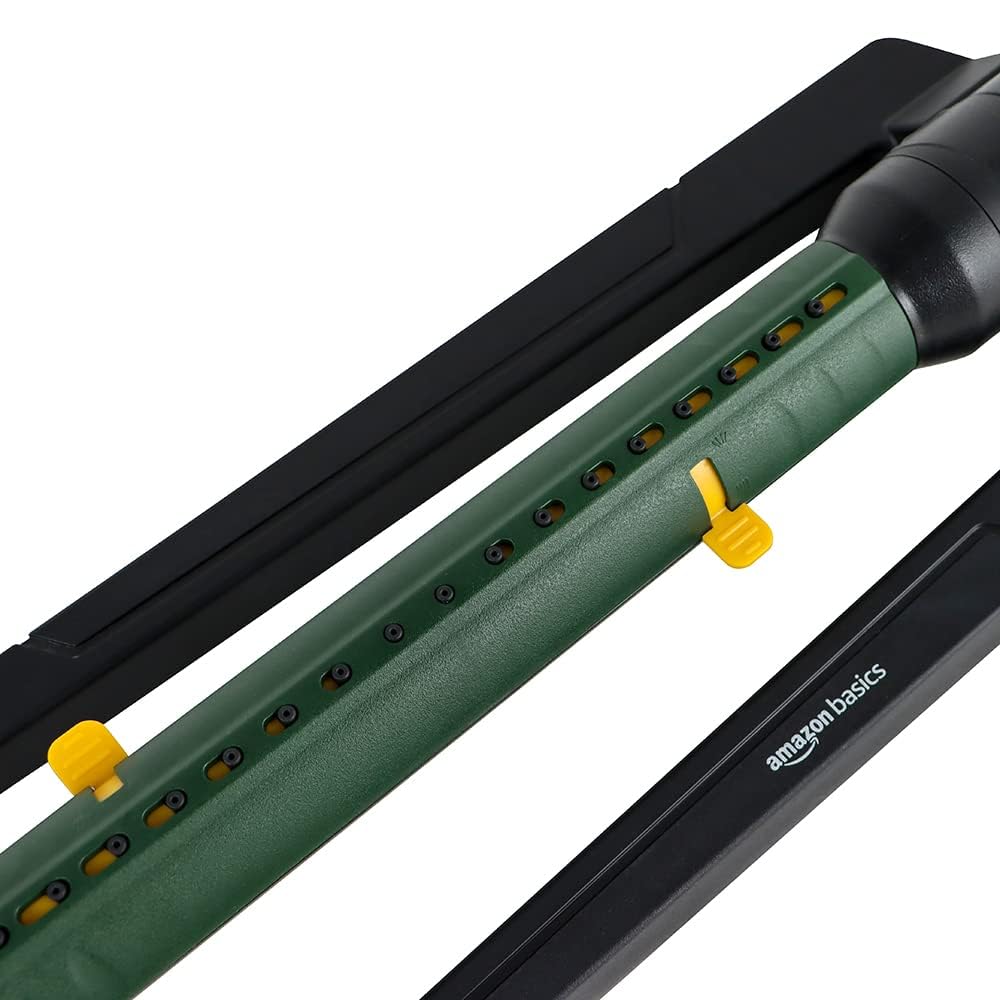 Amazon Basics Oscillating Water Sprinkler with 2-Way Adjustment and 1.9 cm Tool Adapter, Black, 49.7 x 17 x 8cm