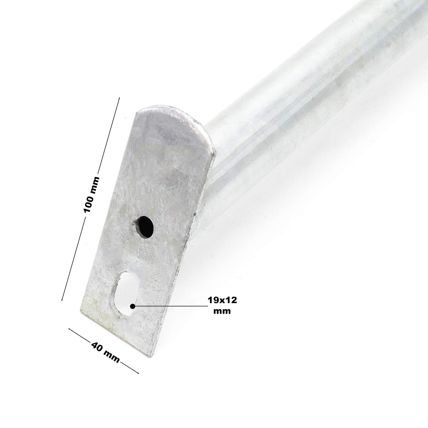 Storm Fence Post Ground Support Anchor Galvanized Steel Garden Wall Repair