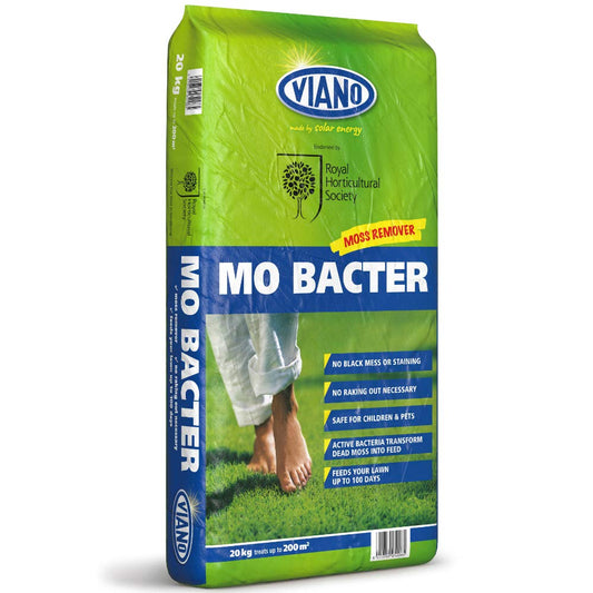 Viano MO Bacter Organic Lawn Fertiliser & Moss Killer - 20kg