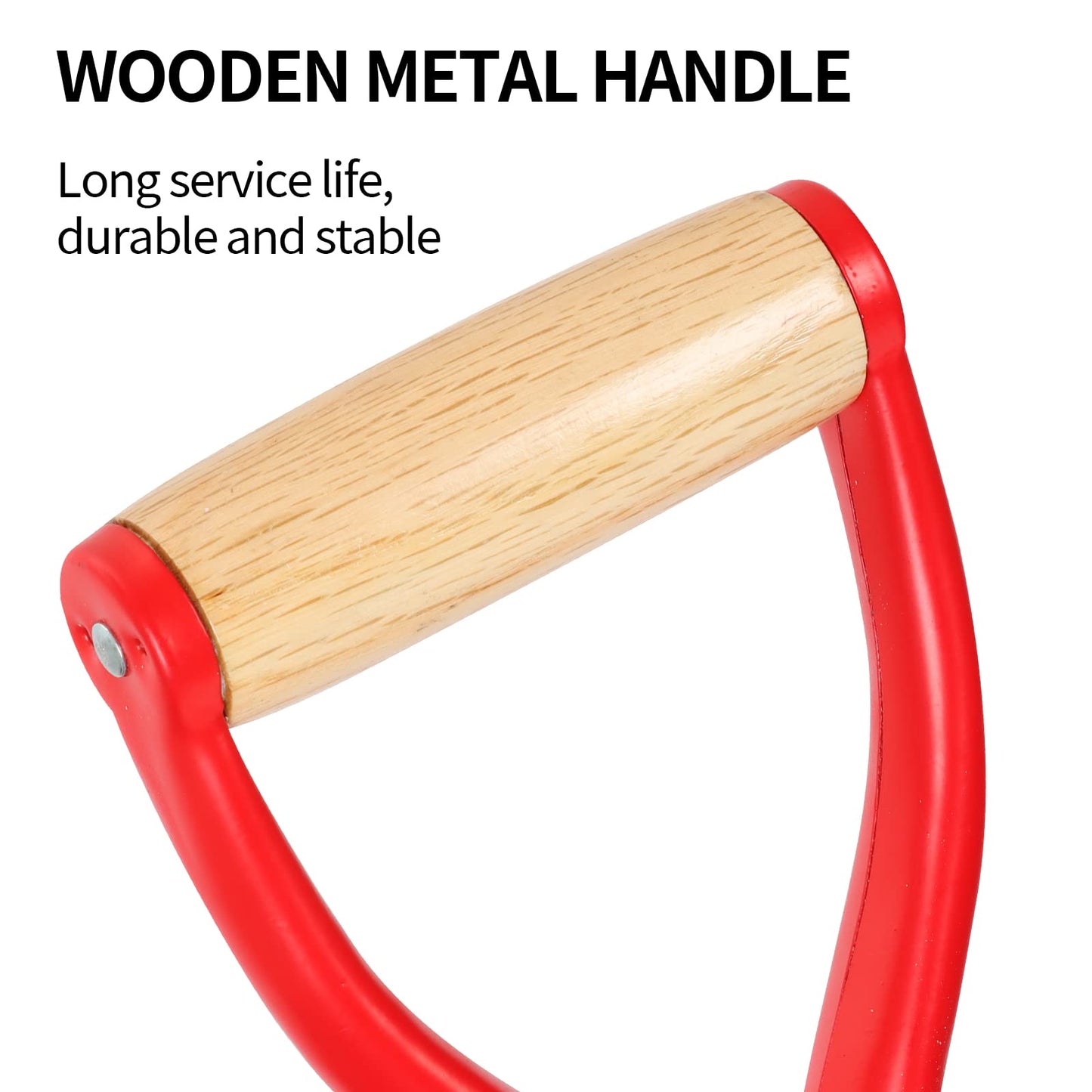 HANTOP Flat Shovel Garden Spade Shovel Trenching Shovel Square Point Shovel for Digging Gardening Planting Edging, 43 inches