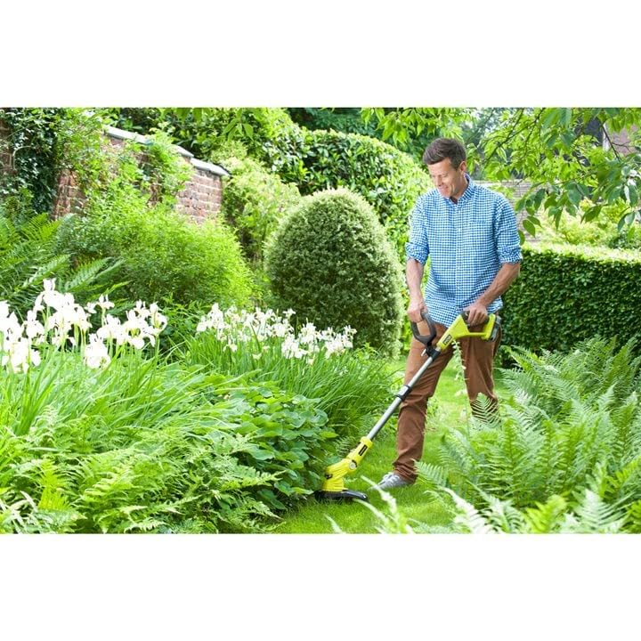 Ryobi OLT1832 ONE- Cordless Grass Trimmer, 25-30cm Path (Zero Tool), 18 V, Hyper Green (Battery, Charger and Blade Not Included)