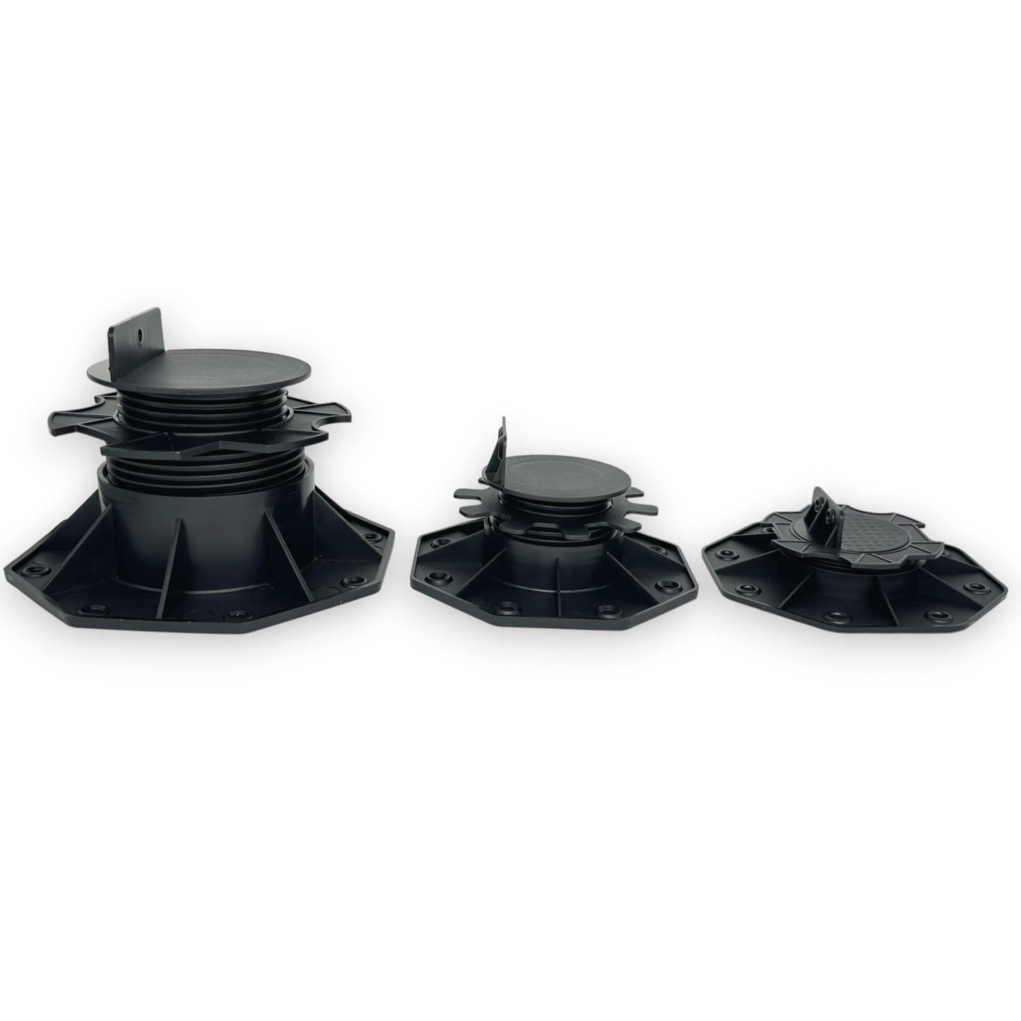 Ceta Adjustable Decking Pedestal, Pack of 30, 60mm-135mm, Shed Base, Riser Bearing Support, Shed Support, Feet Suitable for DIY Projects, Deck Levelling, Shed Levelling