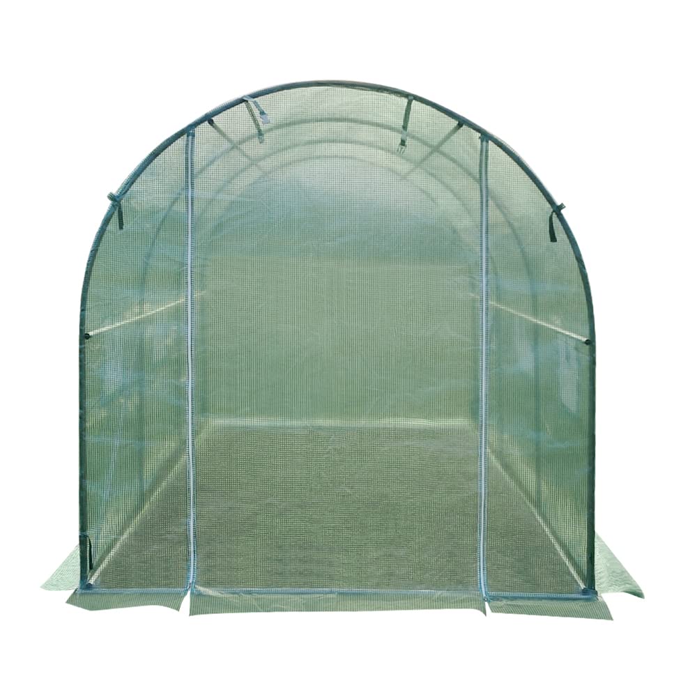 Panana Walk-in Greenhouse Galvanised Frame Polly Tunnel Patio Garden Outdoor Polytunnel 2M/3M/4M/6M (3x2x2m)