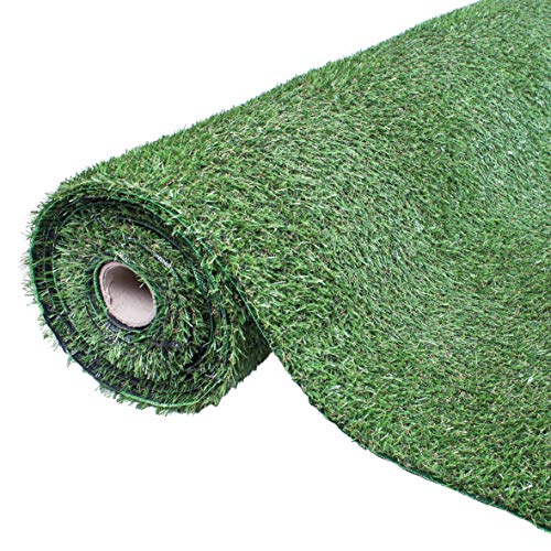 GardenKraft 4m x 1m Artificial Grass Roll – 15mm Pile