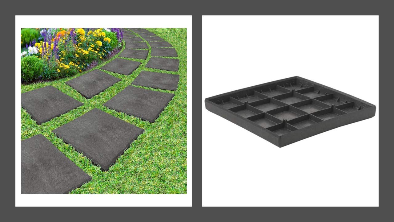 Stomp Stone Stepping Stones Pack Of 4 Recycled Rubber Hard Wearing Durable