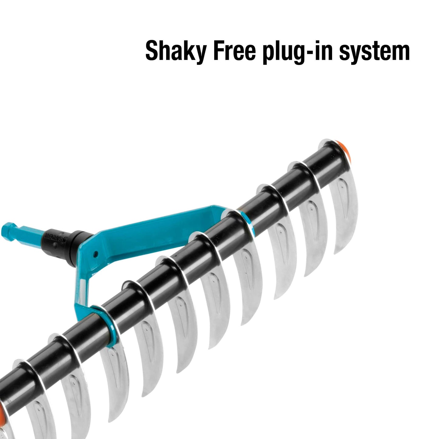 GARDENA 3391-20 Combisystem Aerator Rake: Manual lawn rake with 35 cm working width, garden accessory for removing moss and matted grass from the lawn, fits on all combisystem handles, 35 x 20 x 25 cm