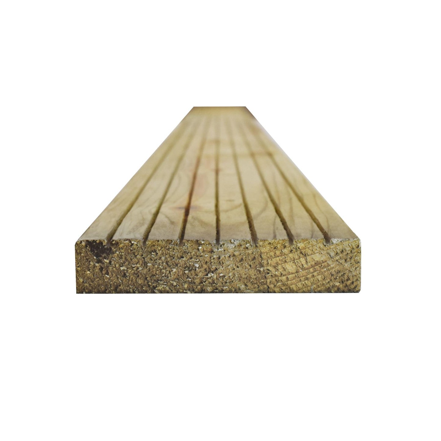 Snowdon Timber Treated Decking Board 10 Pack (L) 2.4m (W) 120mm (T) 25mm