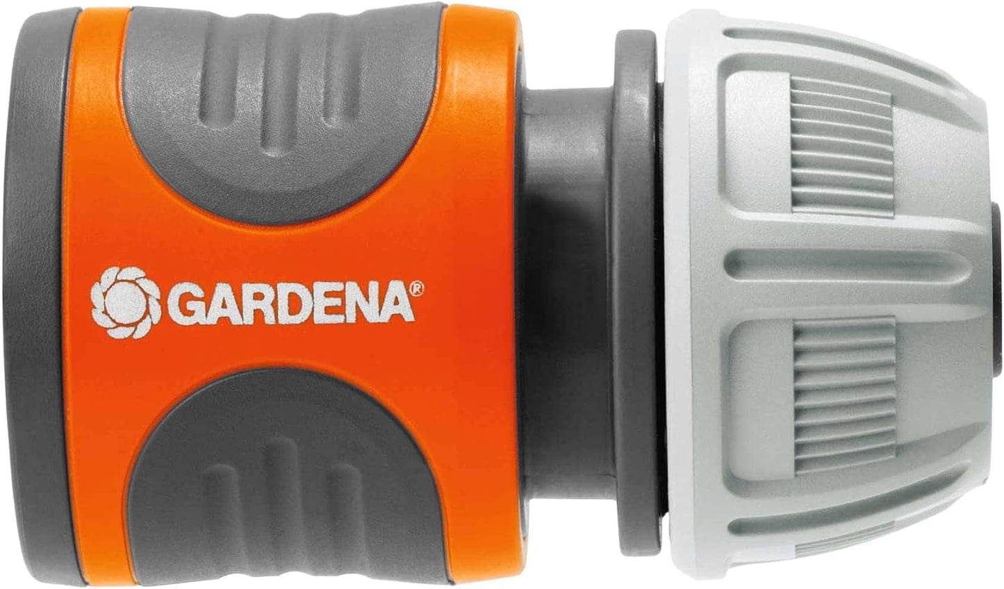 Gardena Hose Connector 13 mm (1/2 inch) and 15 mm (5/8 inch): Connectors for The Hose Start, Grip Wells, Easy Installation, Packed (18215-20)