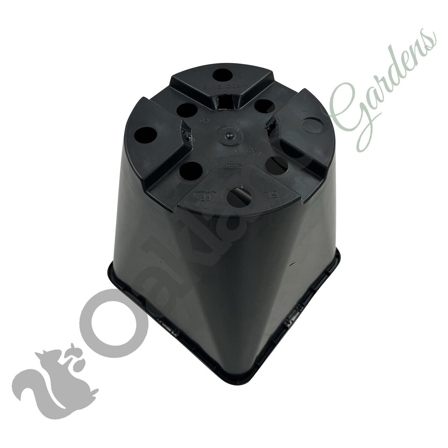 Oakland Gardens Premium Square Plastic Plant Hydroponic Pots - 9cm Plant Pots | Pack of 100