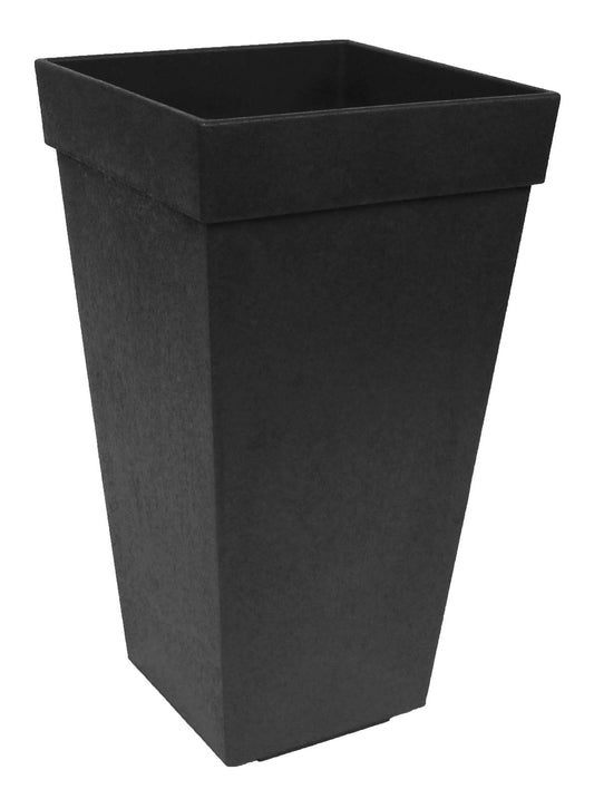 ECO GARDEN 50cm Symphony Recycled Rubber Plant Pot Slate