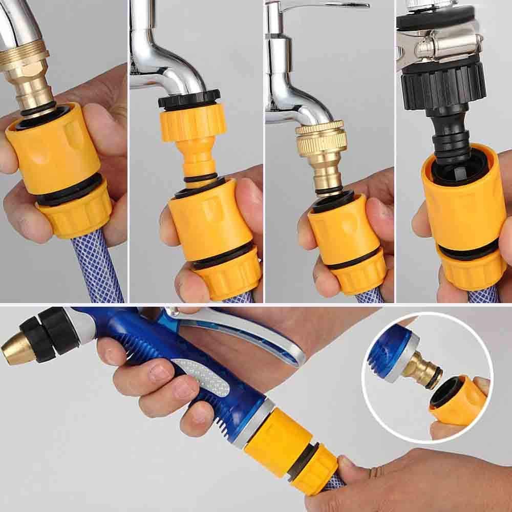 Garden Hose Connector Kit 20 Pack: Nozzle, Repair, Quick Connect, Y Splitter, Threaded Adapter, Male and Female Connectors, 2 Way Tap, Universal Faucet