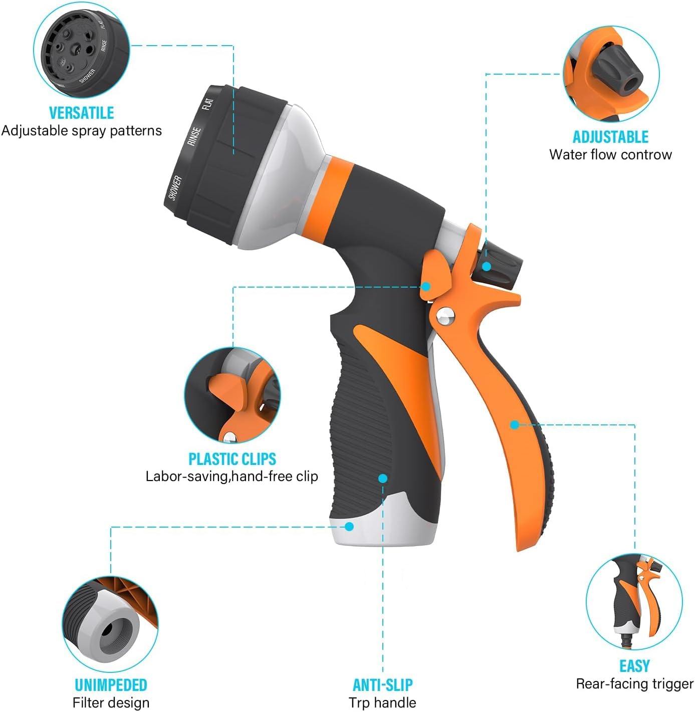 Hose Pipe Spray Gun, Garden Hose Spray Gun, Hose Spray Gun, Garden Hose Gun, Hose Gun, Garden Hose Nozzles & Spray Guns, Hosepipe Spray Gun