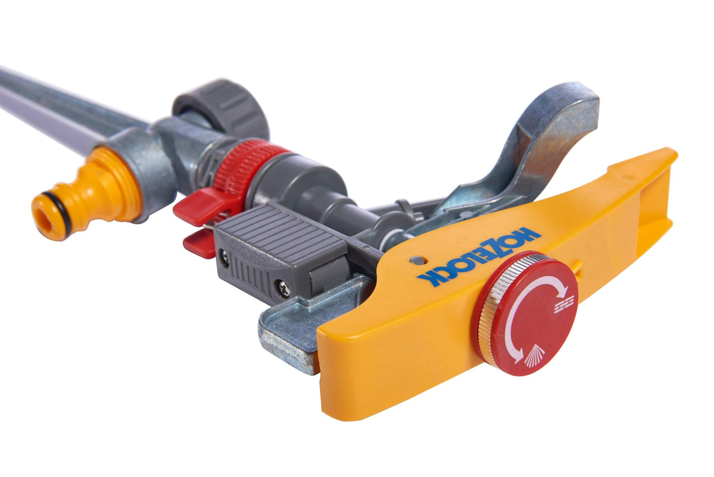 HOZELOCK - Pulsating Sprinkler Plus 450 m² : Large-area Spray Sprinkler, Fully Adjustable, Water Small to Large Circles, Perfect for Lawns and Established Plants [2550 0000]