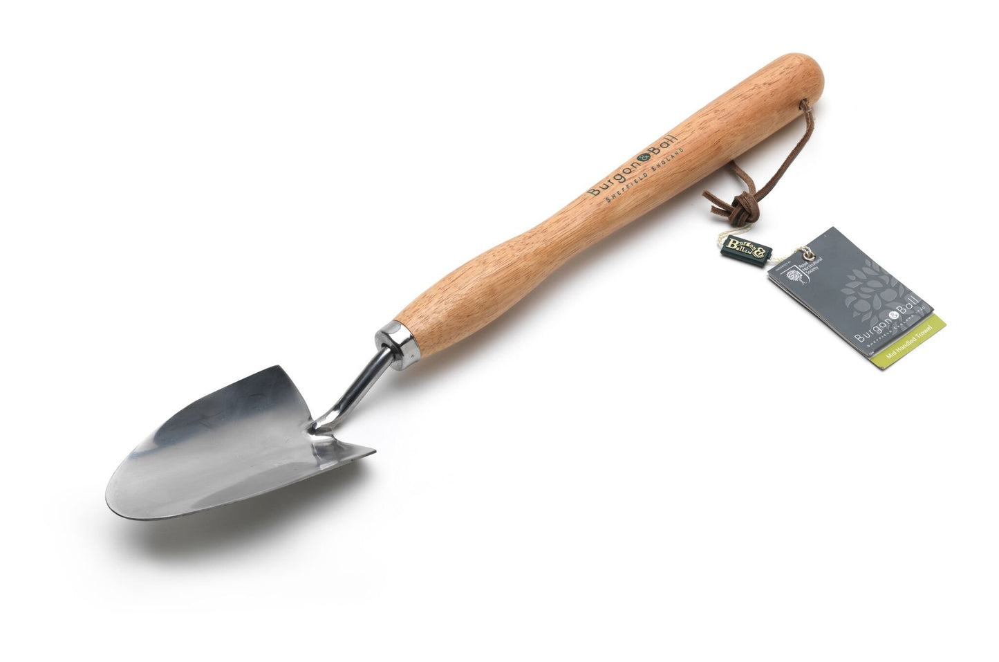 Burgon & Ball RHS Stainless Mid Handled Trowel, 48 cm Length
