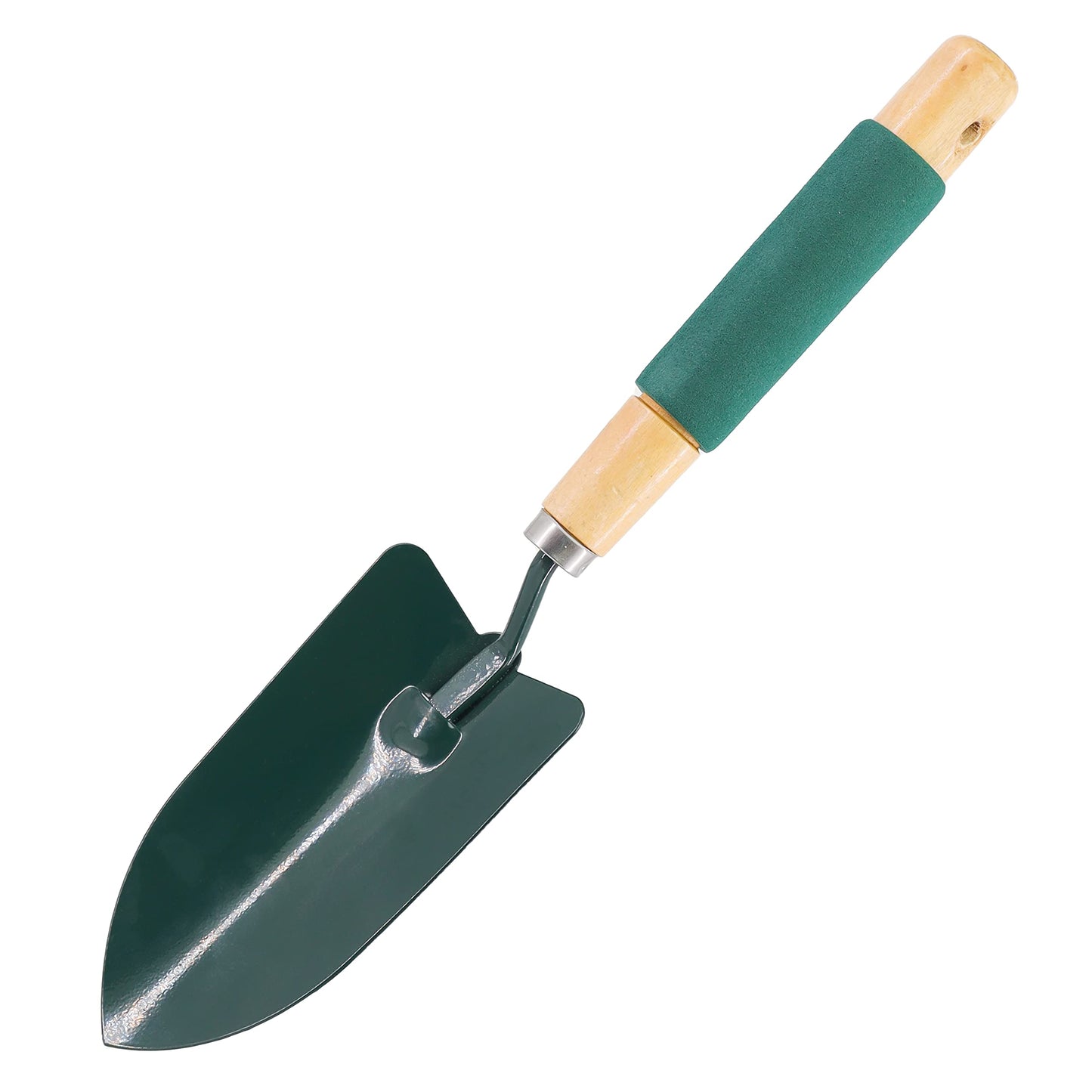Garden Hand Trowel with Wooden Ergonomic Non-Slip Grip Handle 26.5cm x 7cm x 3cm, Ideal for Adults and All Gardening Jobs (Metal Garden Hand Trowel)