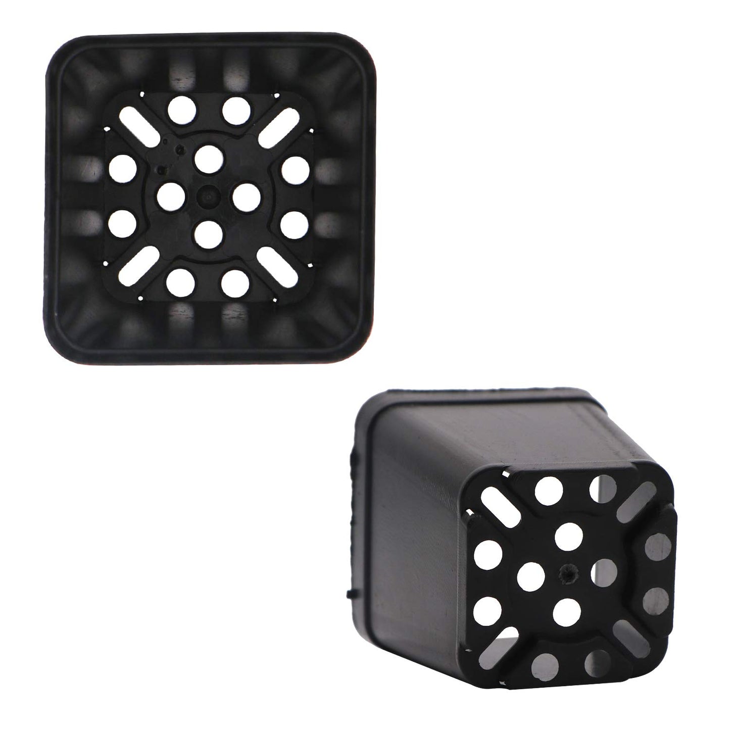 GGOUPTY Plastic Square Plant Pots 5 cm 100 Pcs Succulent Planter Nursery Pots for Flower Staring Seedling