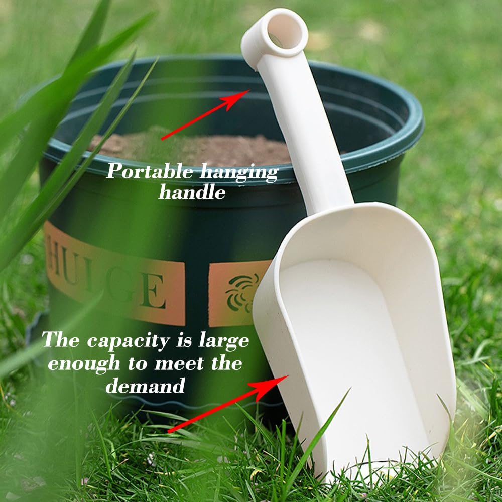 Plastic Scoop Multi-function Spoon Deep Shovel Cultivation Garden Tool for Pet Food Dry Goods Soil Plastic Shovel Spoon for Compost Planting or Plants