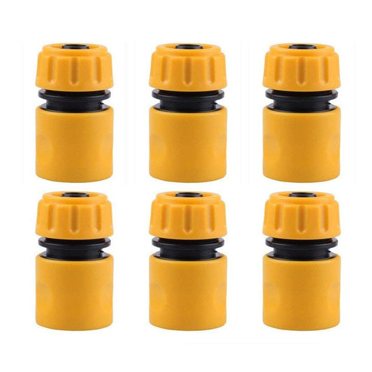 TOPWAYS 6 pack Hose End Quick Connect fitting 1/2" Hose Pipe Quick Connector