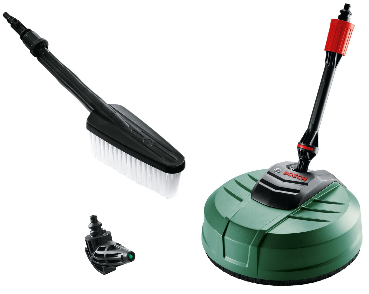 Bosch Pressure Washer Home and Car Cleaning Kit (with patio Cleaner, wash Brush and 90 degree nozzle, in Carton Packaging)