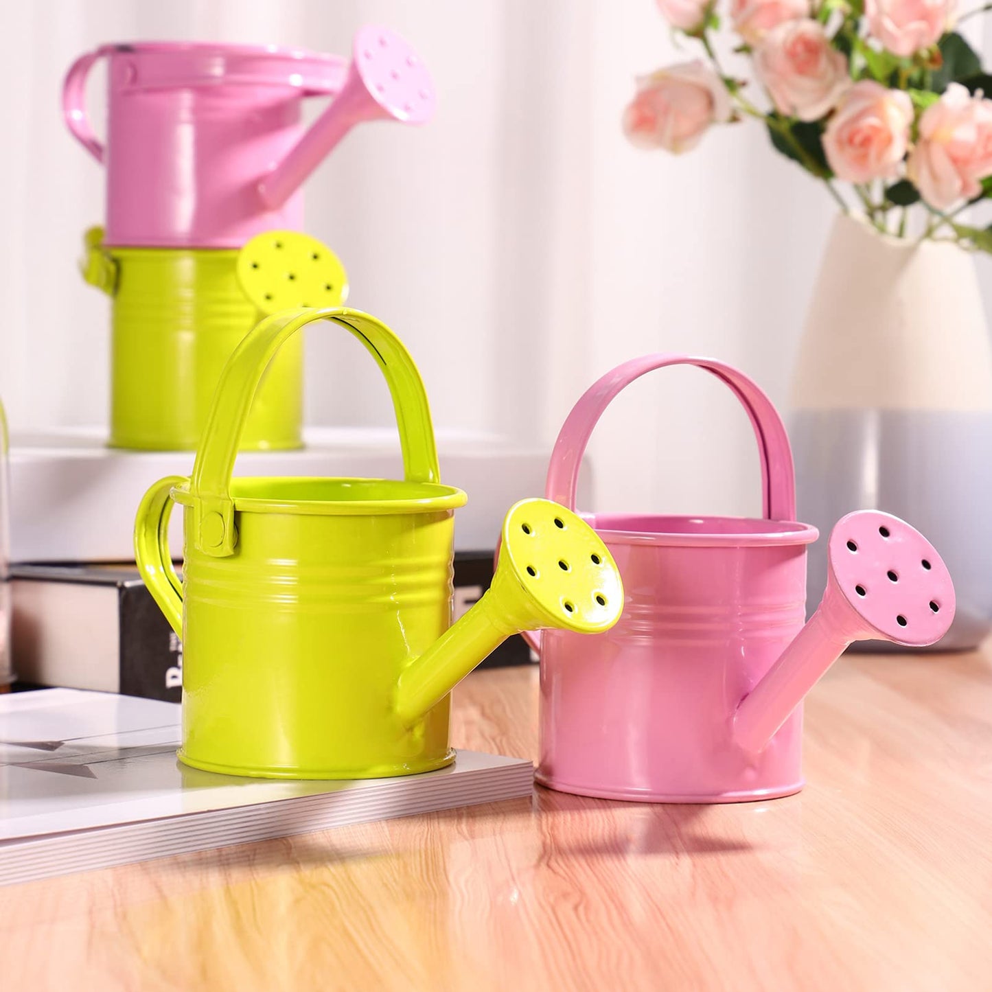 Yardwe Watering Cans Childrens Water Can: Mini Small Kids Water Pots for Outdoor Indoor House Plants 5PCS (Random Color)