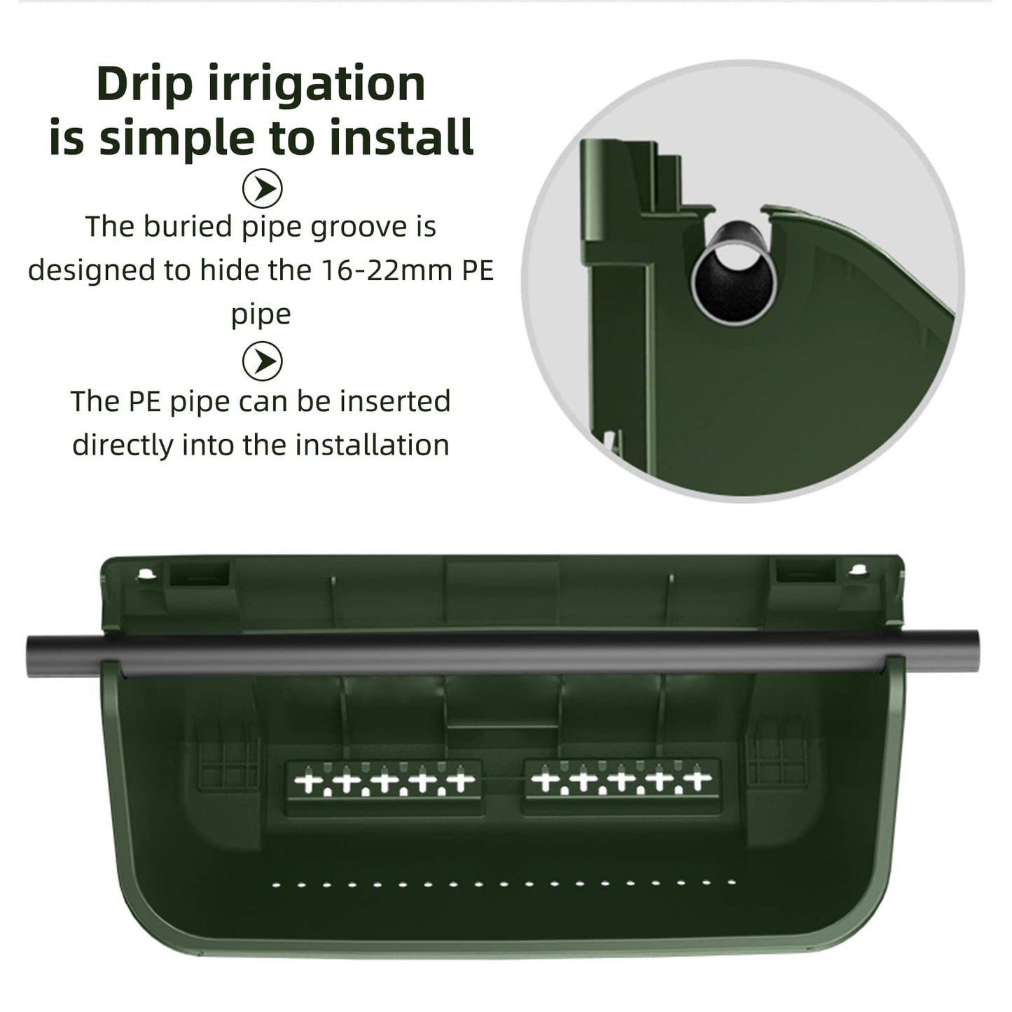 WMLBK Hanging Planter Bags with mounting screws, Vertical Living Green Wall with 4 Pots Self Watering Vertical Pocket Garden Wall Planter Outdoor Hanging for Indoor and Outdoor