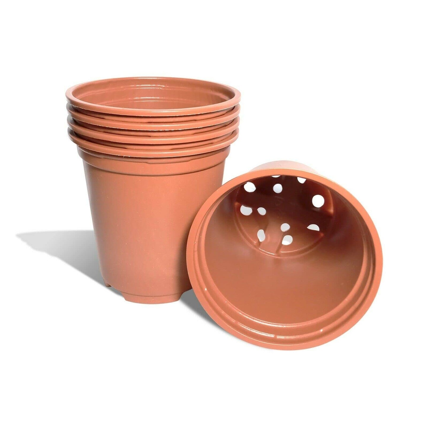 Elixir Gardens 9cm Thermoformed Seed Starting Seedling Terracotta Recycled Plastic Plant Pot/Flower Pots x 100…