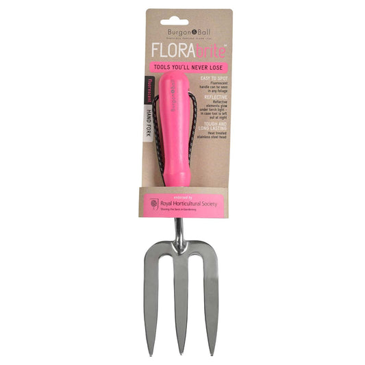 FloraBrite Pink Garden Hand Fork By Burgon & Ball