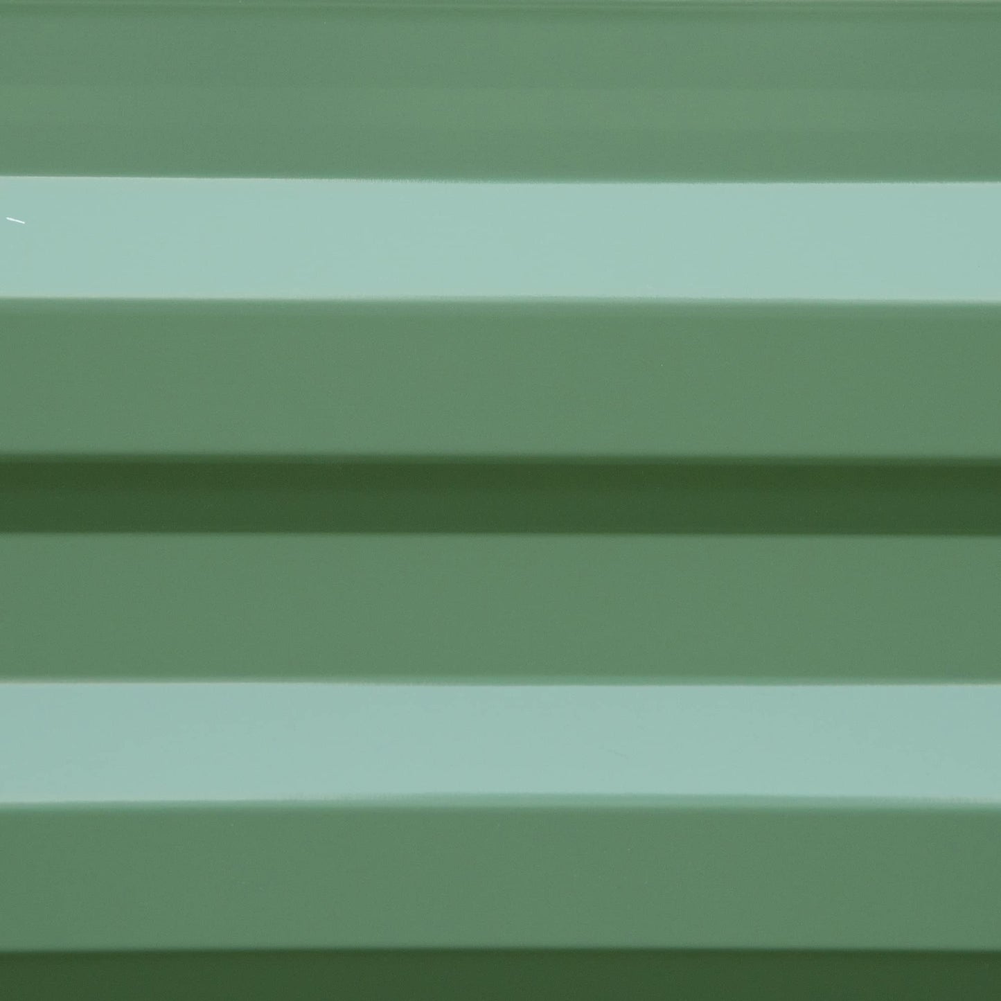 Outsunny Set of 2 291L Raised Garden Bed, Elevated Planter Box with Galvanised Steel Frame for Growing Flowers, Herbs, 100 x 100 x 30 cm, Green