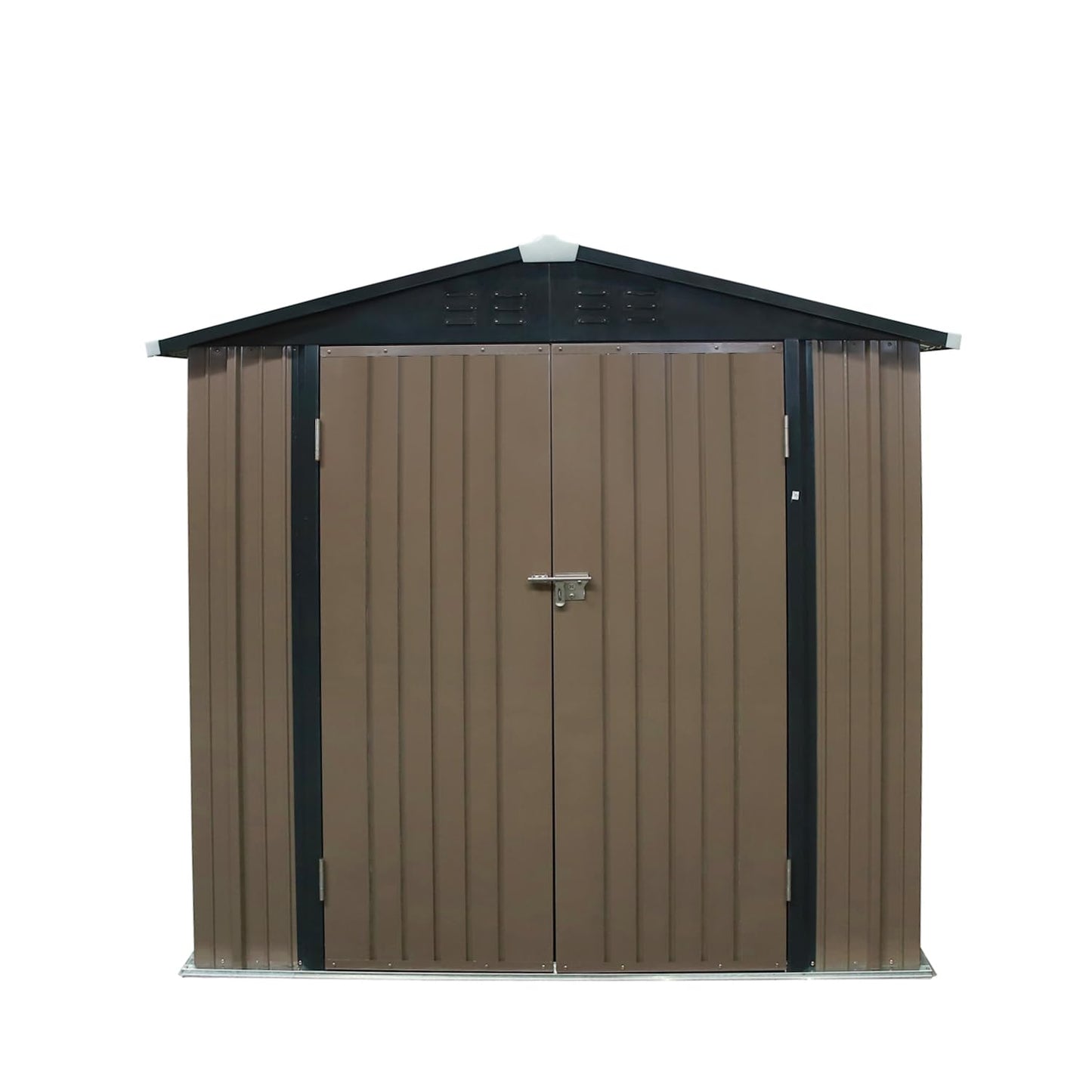 NEW!Outdoor Storage Garden Shed with Door Galvanised Metal Sloped Roof (6FT*4FT)