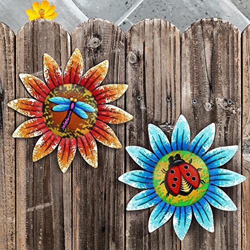 Large Metal Sunflower Garden Wall Art Ornaments