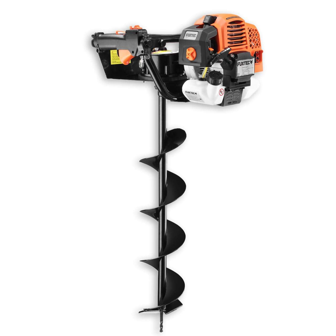 Fuxtec Petrol Earth Auger – post hole borer FX-EB162 motor 62cc | 3.4HP | 3 Drill Bits (100–150–200mm) | Easy Starter | Oil Control Window | Ideal for Fence Posts, Planting Holes & Garden Projects