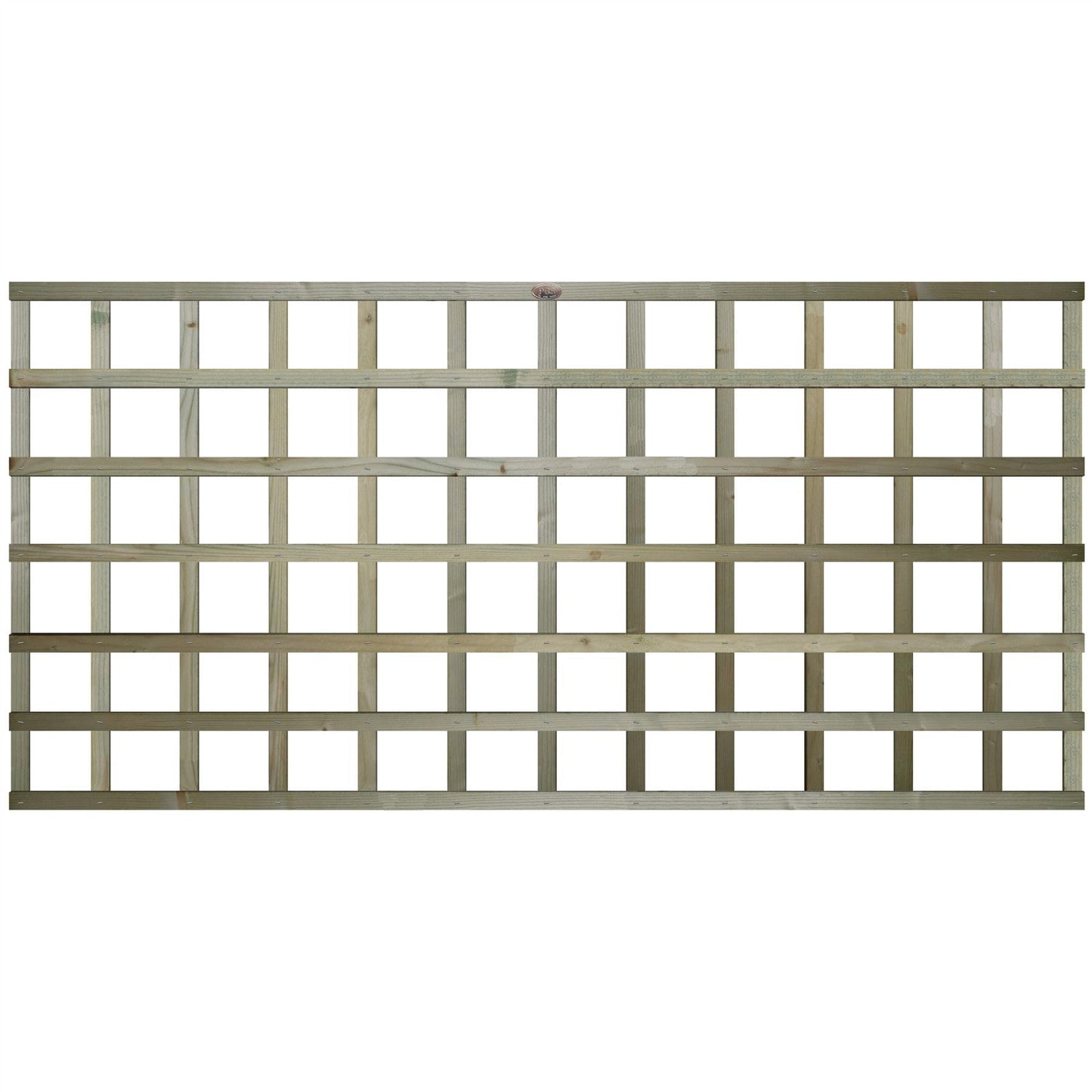 Premier Garden Standard Trellis Panels 120mm Squares Flat Design Width: 6ft (183cm) x Height: 3ft (90cm) Fence Panel Topper Wall Art Plant Growing Vine Trellis Panels