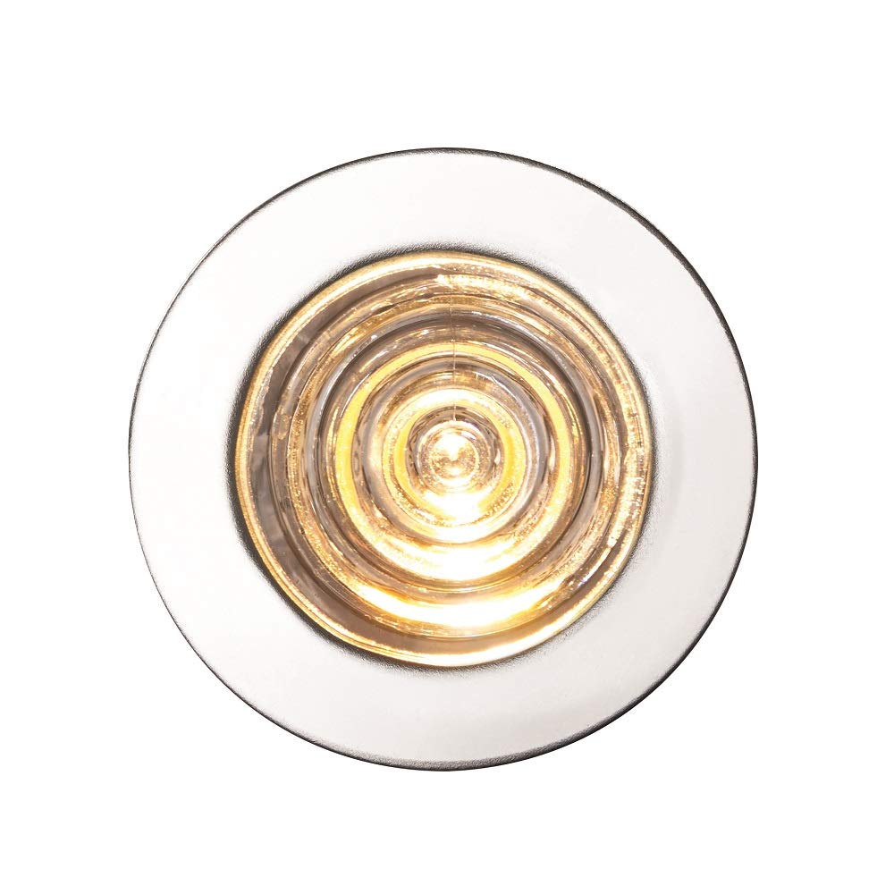 IKON PRO Pack of 10 Colour Changing (CCT) Warm & Cool White LED 25mm Round Stainless Steel Outdoor Garden Decking Pathway Kitchen Plinth Lights Kit - IP67