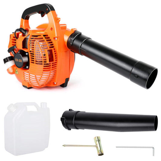 ASUNCELL Petrol Backpack Leaf Blower Fuel Leaf Blower Cordless Garden Blowers Handheld Engine Blower up to 270 Km/h airflow speed with Padded Support Straps and Detachable Tubes for Patios, Gardens