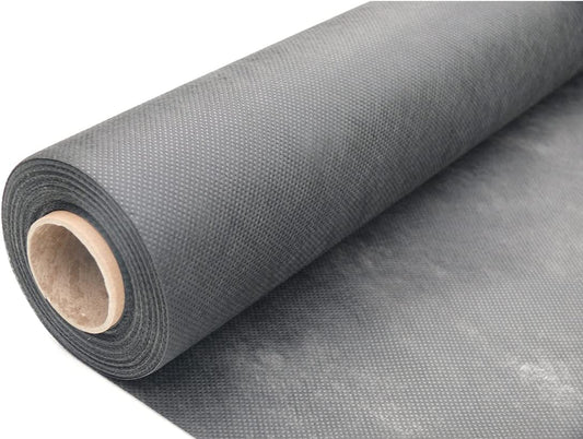 FXDM Weed Control Membrane-Fabric & Garden Barrier, UV Stabilised Ground Cover, Weed Suppressant Membrane for Aggregate Areas (2 x 10m (20m²)), Black