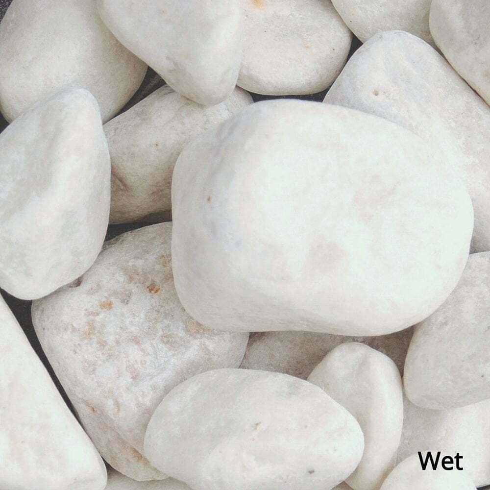 White Pebbles | 20mm - 40mm | 20kg | Aggregates, Garden Pebbles, Garden Chippings, Driveway Stones/Sealer